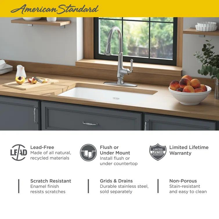Delancey 30'' L Undermount Single Bowl Cast Iron Kitchen Sink