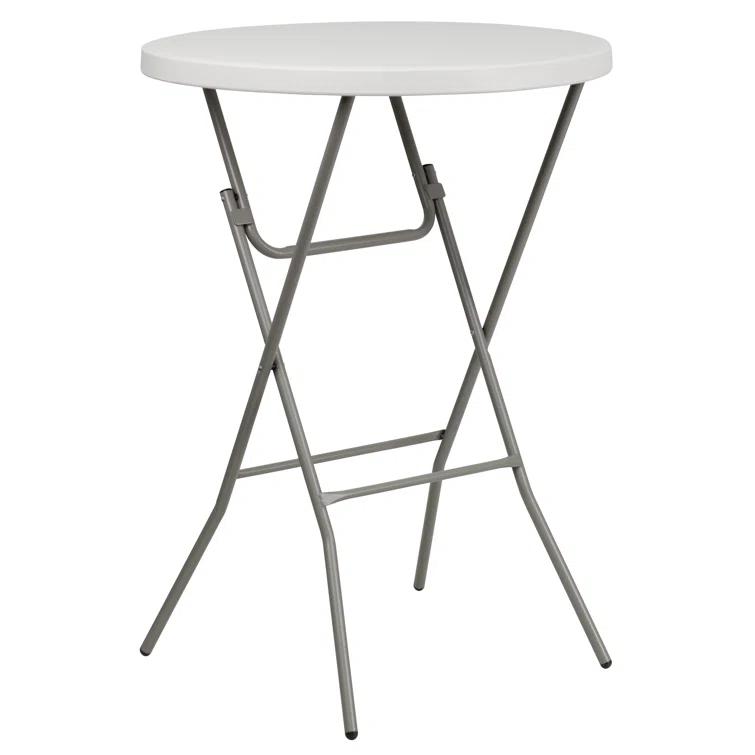 Flash Furniture Parker Round Plastic Bar Height Folding Event Table