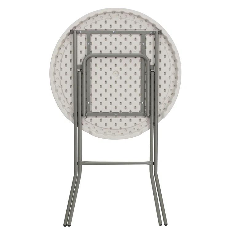 Flash Furniture Parker Round Plastic Bar Height Folding Event Table