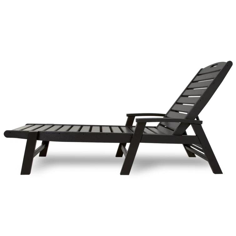 Yacht Club Chaise with Arms - Stackable
