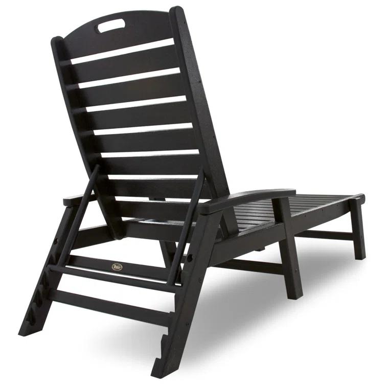 Yacht Club Chaise with Arms - Stackable