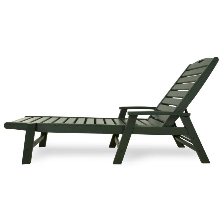 Yacht Club Chaise with Arms - Stackable