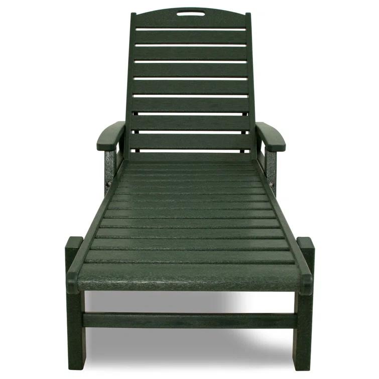 Yacht Club Chaise with Arms - Stackable