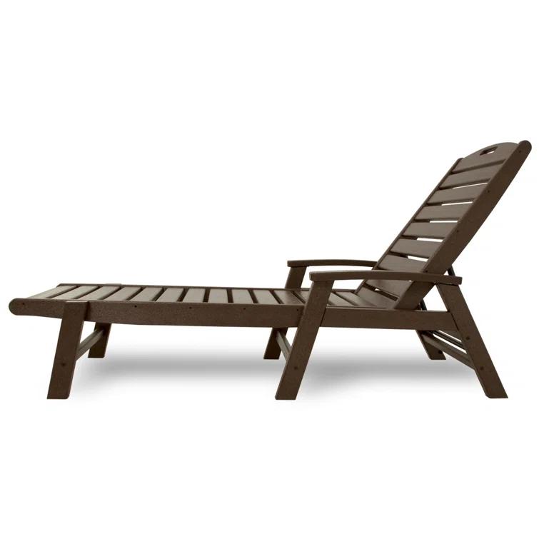 Yacht Club Chaise with Arms - Stackable