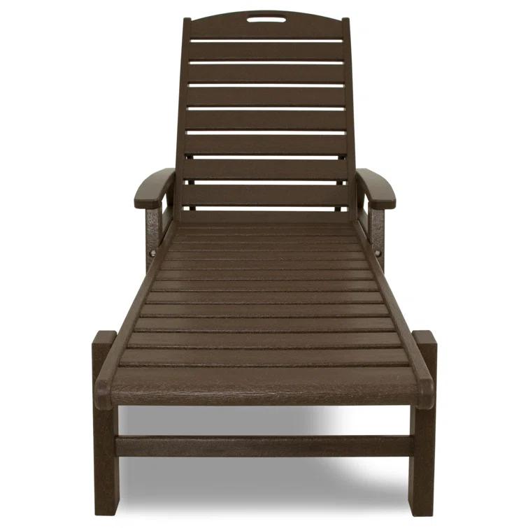 Yacht Club Chaise with Arms - Stackable