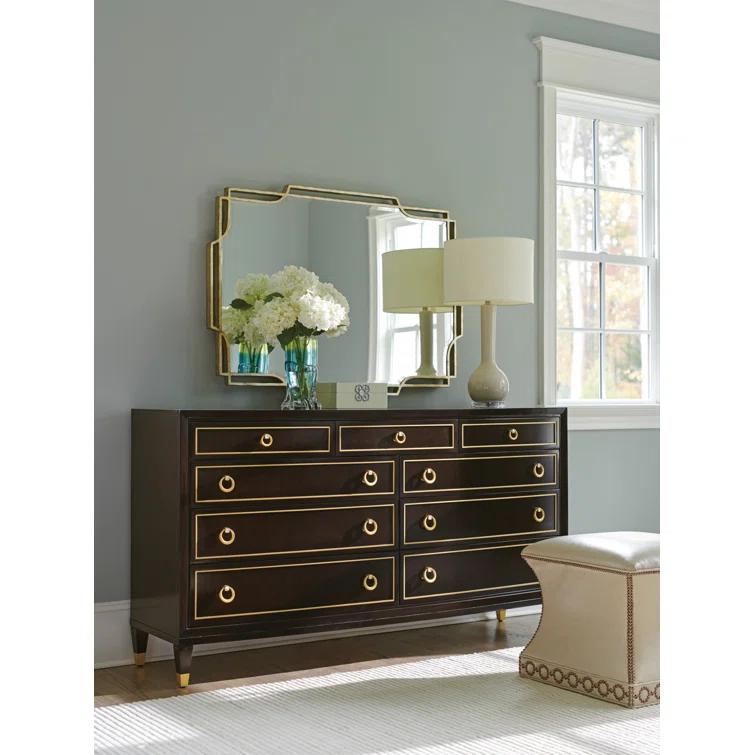 Carlyle Merino Leather Ottoman