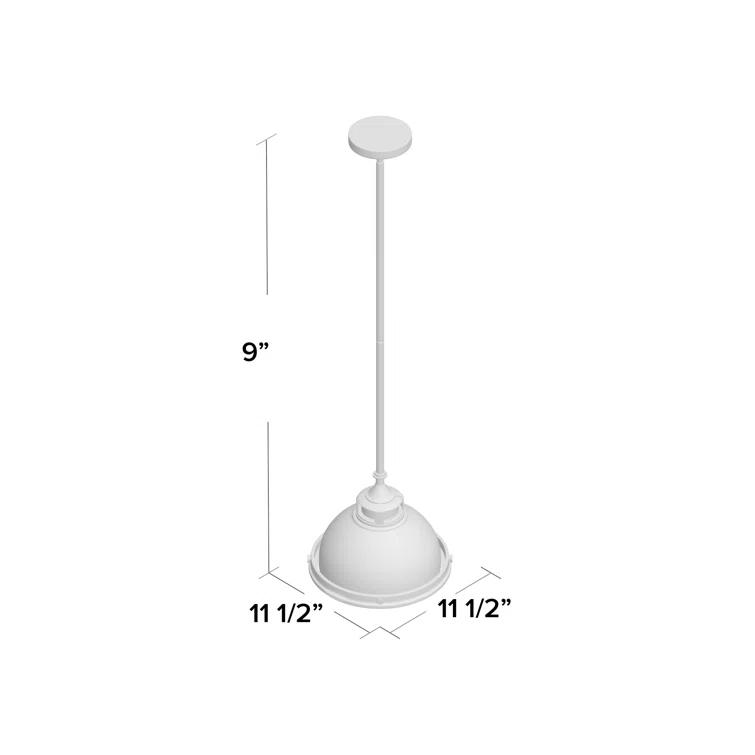 Amelia 1 - Light Single Dome Pendant