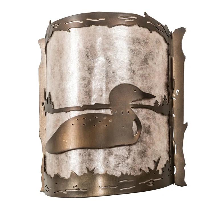 Rustic Lodge Flush Mounted Sconce