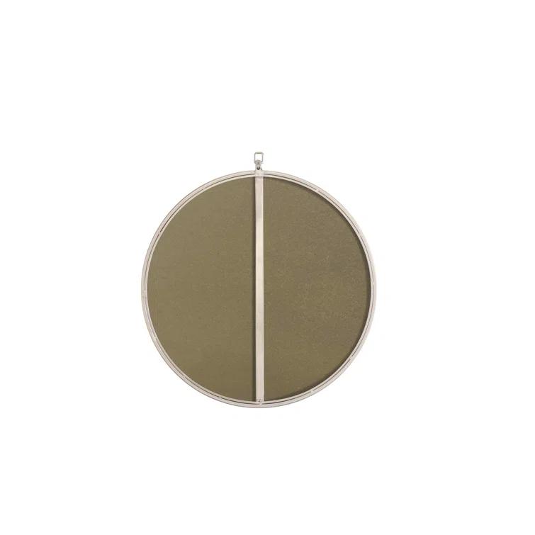 Cassie Metal/Manufactured Wood Round Wall Mirror