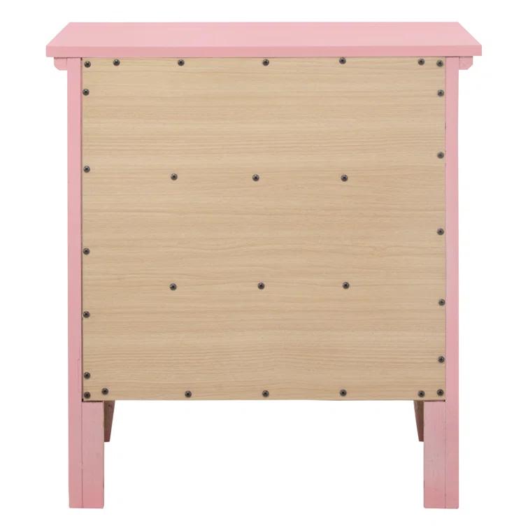 Hammond 3 - Drawer Nightstand Bed Side Table Wood Nightstand Small Bedside Table And Dresser