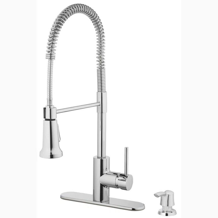 Tosca Ferrara Pull Down Kitchen Faucet with Soap Dispenser
