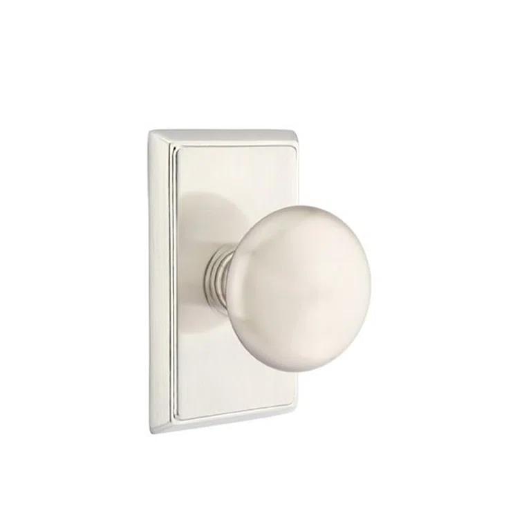 Emtek Passage Knobset w/ Rectangular Rosette and Providence Knob