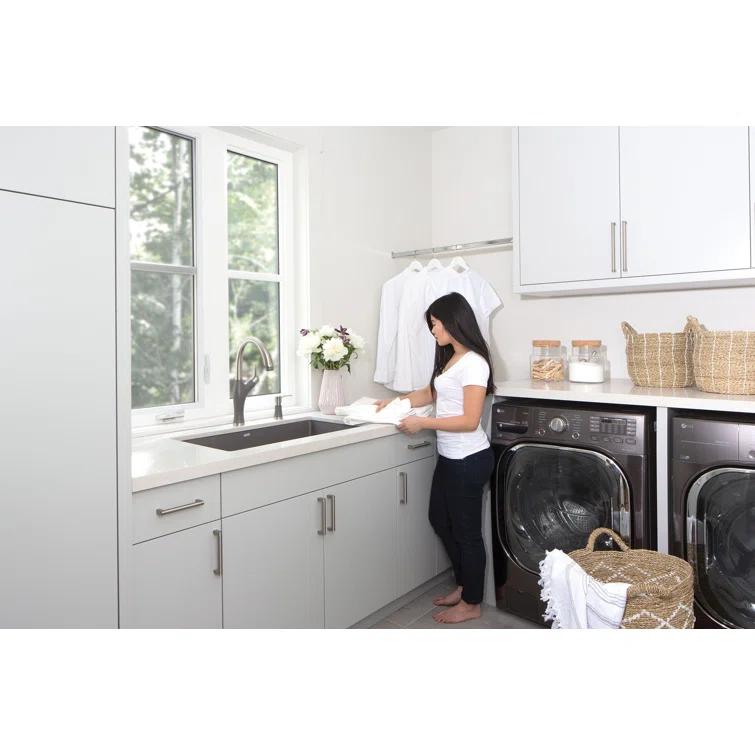 Precis SILGRANIT 32" L X 19" W Super Single Undermount Kitchen SInk