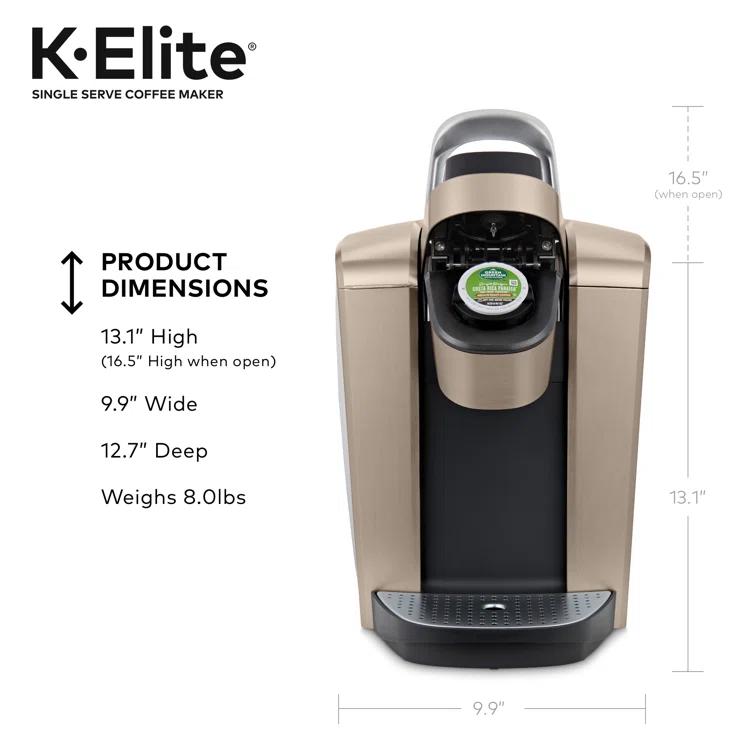Keurig K-Elite Single-Serve K-Cup Pod Coffee Maker with Iced Coffee Setting and Strength Control