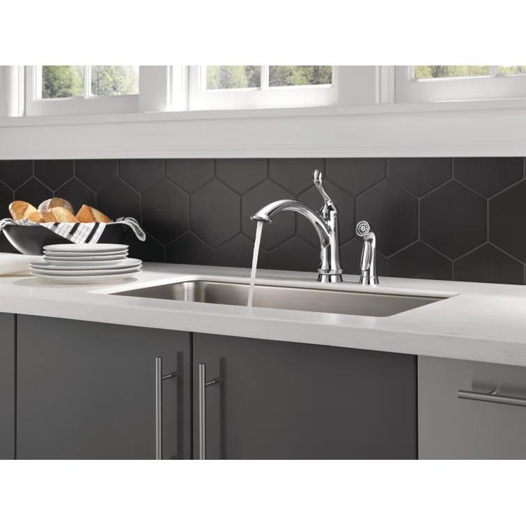 Linden Pull Out Sprayer Kitchen Sink Faucet, Single Handle Kitchen Faucet