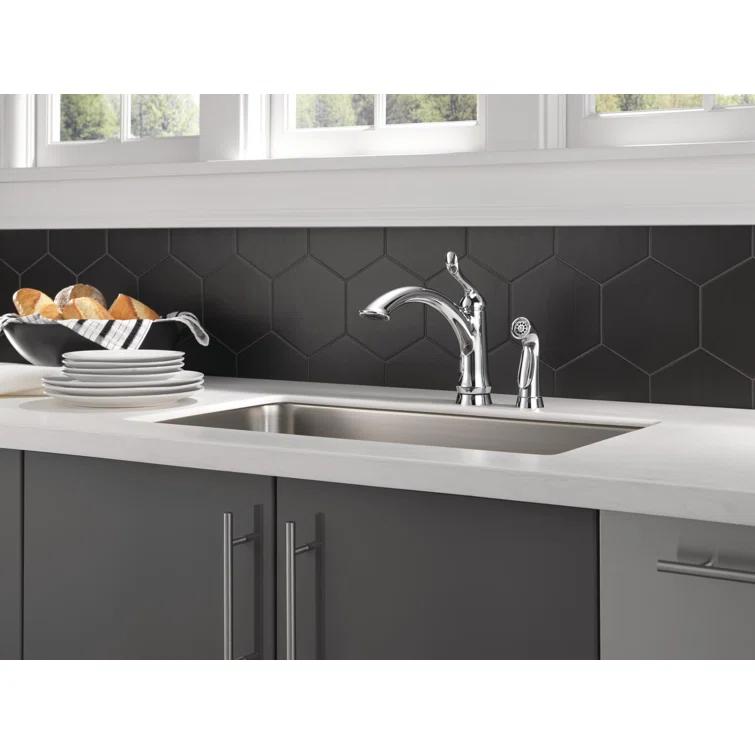 Linden Pull Out Sprayer Kitchen Sink Faucet, Single Handle Kitchen Faucet