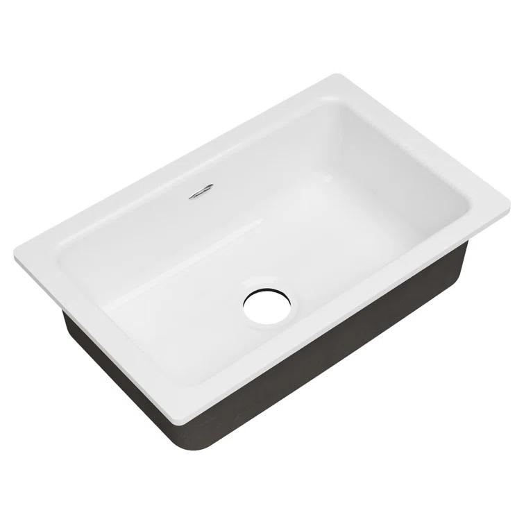 Delancey 30'' L Undermount Single Bowl Cast Iron Kitchen Sink