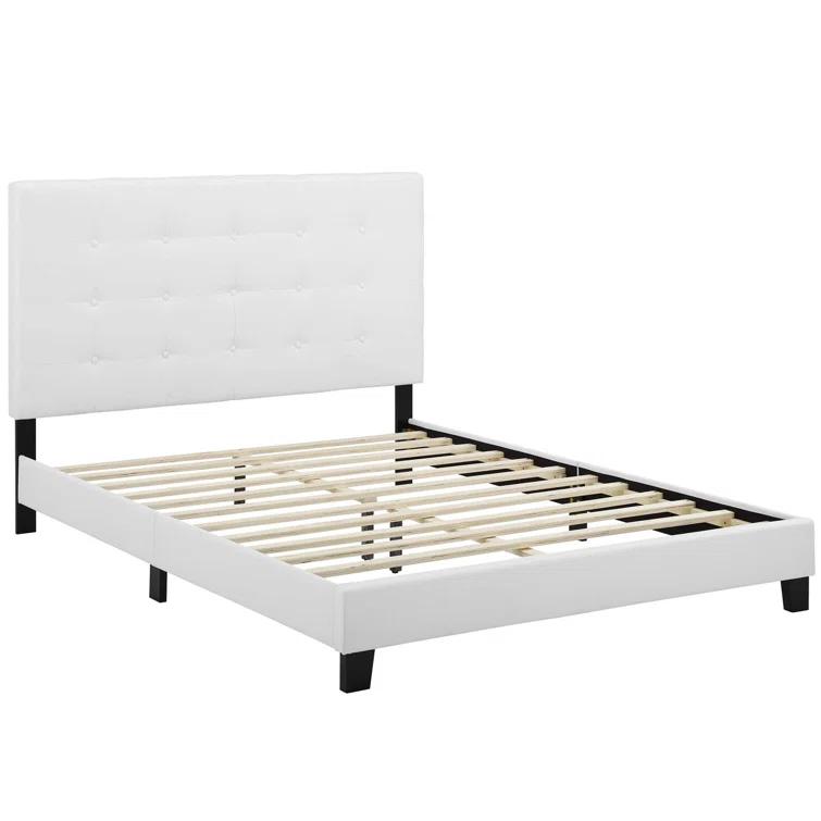 Modway Melanie Tufted Button Upholstered Fabric Platform Bed
