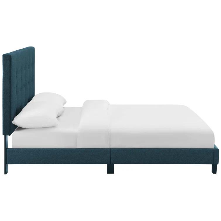 Modway Melanie Tufted Button Upholstered Fabric Platform Bed