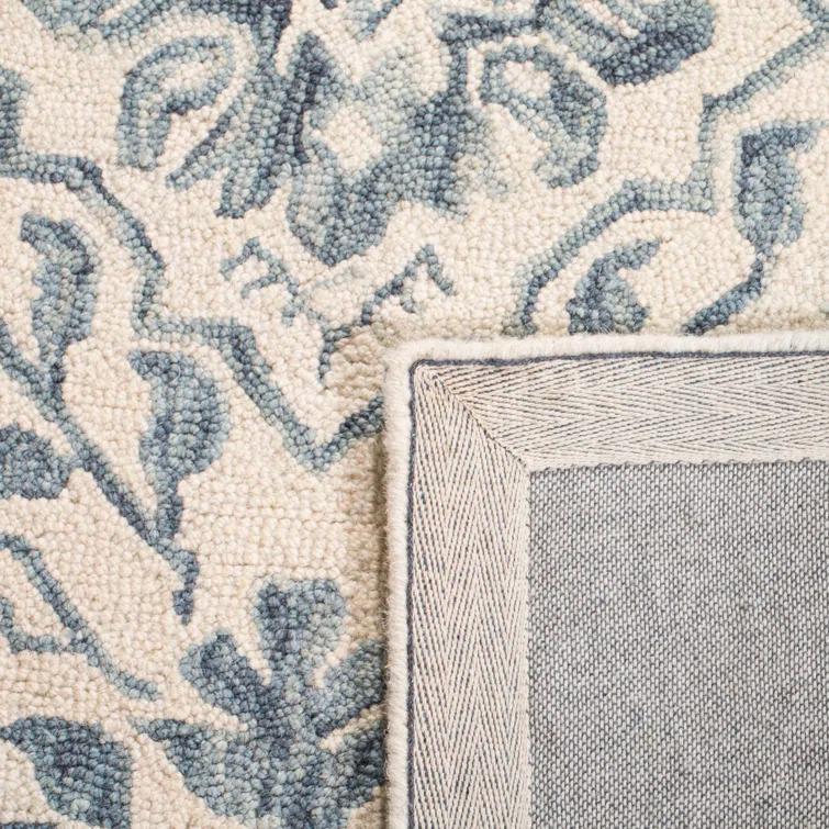 Pimentel Hand Tufted Wool Floral Rug