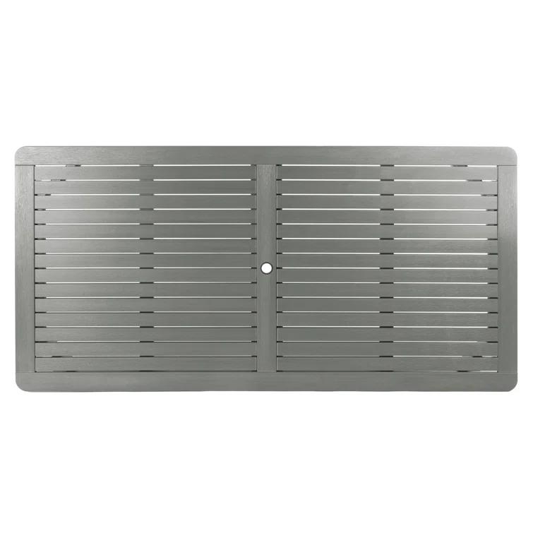 Coastal Teak 84" Rectangular Outdoor Counter Height Dining Table