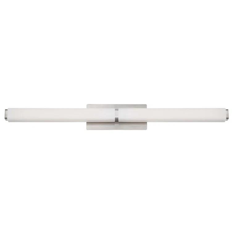 Vogue Brushed Nickel 17" LED Vanity Light with Opal Glass