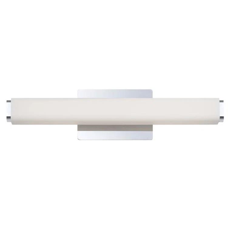 Sleek Chrome LED Vanity Light with Opal Glass Diffuser