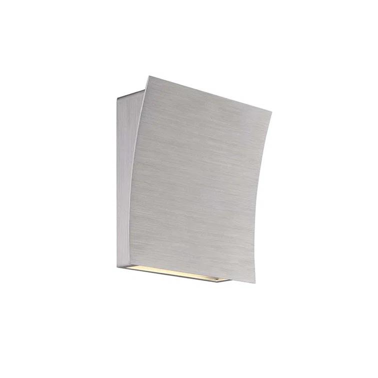 Brushed Aluminum Dimmable LED Wall Sconce