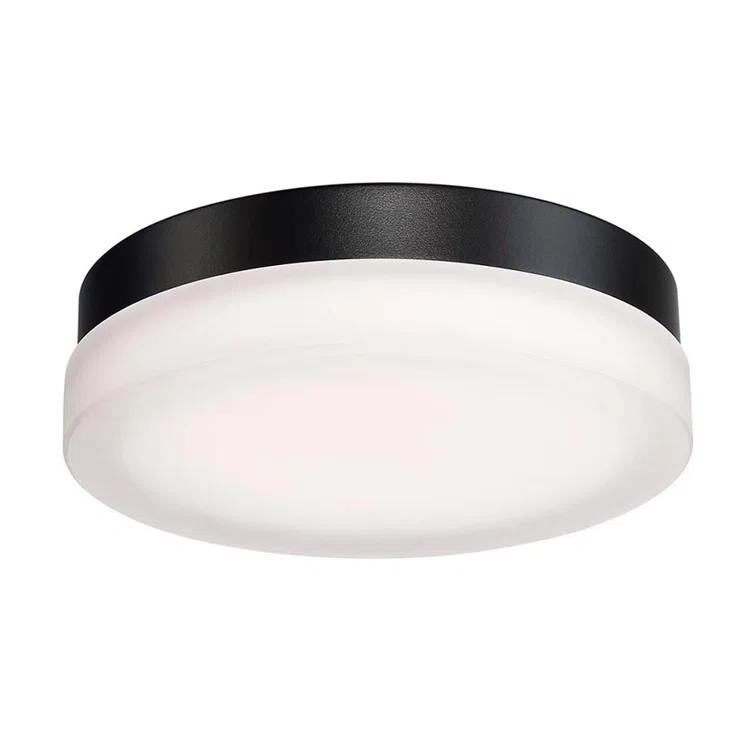Single Light Glass LED Flush Mount