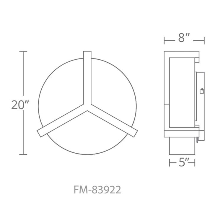 Ernie Single Light Linen LED Flush Mount