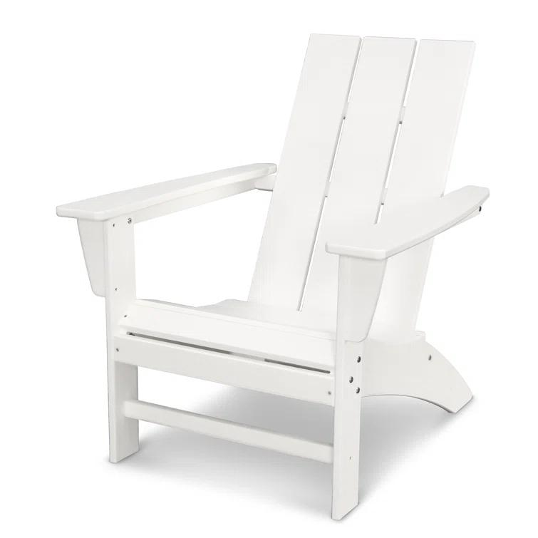Modern Adirondack High-Density Polyethylene (HDPE) Outdoor Adirondack Chair
