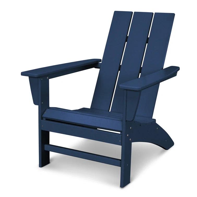Modern Adirondack High-Density Polyethylene (HDPE) Outdoor Adirondack Chair