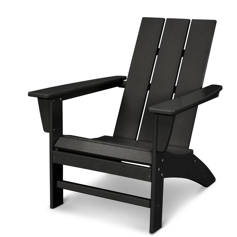 Modern Adirondack High-Density Polyethylene (HDPE) Outdoor Adirondack Chair