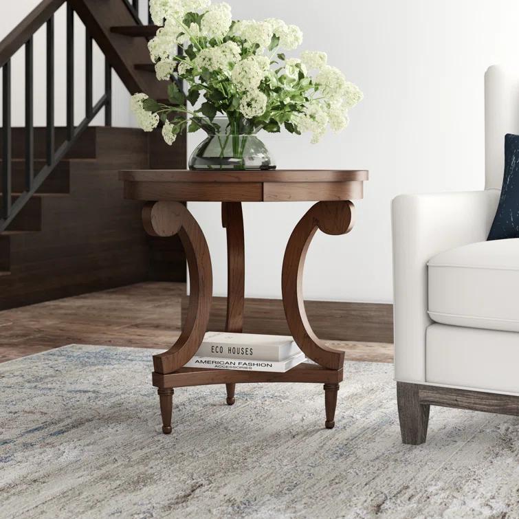 Belmont Solid Wood Top End Table