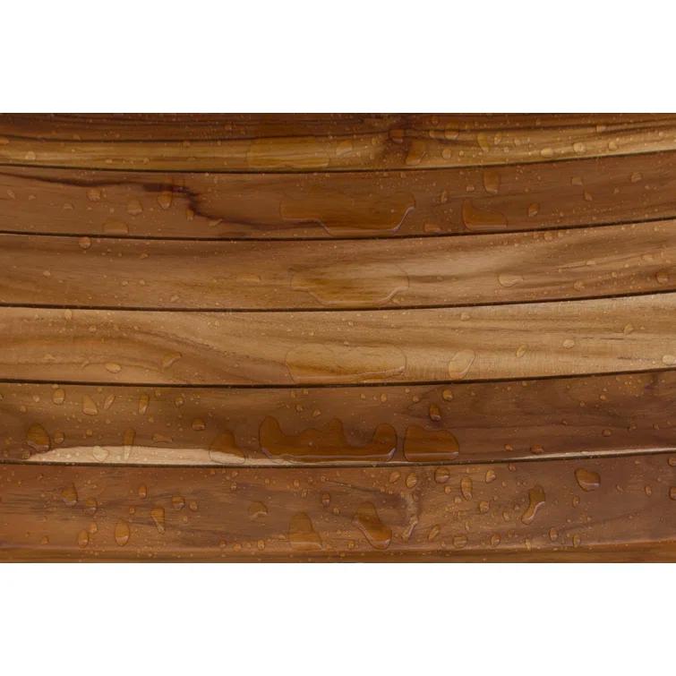 EcoDecors EarthyTeak - Serenity 24'' W Teak Shower Bench