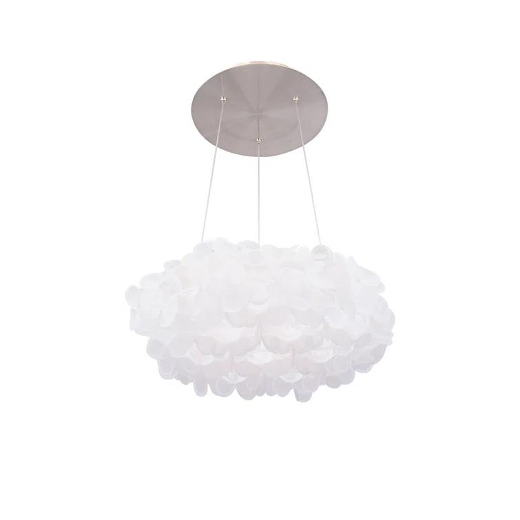 Fluffy 1 - Light Brushed Nickel LED Unique/Statement Pendant