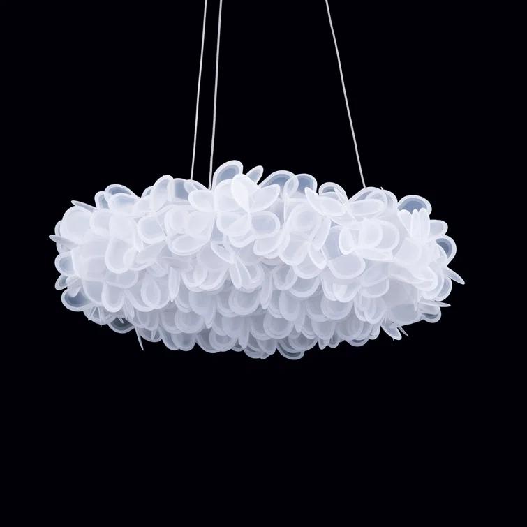 Fluffy 1 - Light Brushed Nickel LED Unique/Statement Pendant