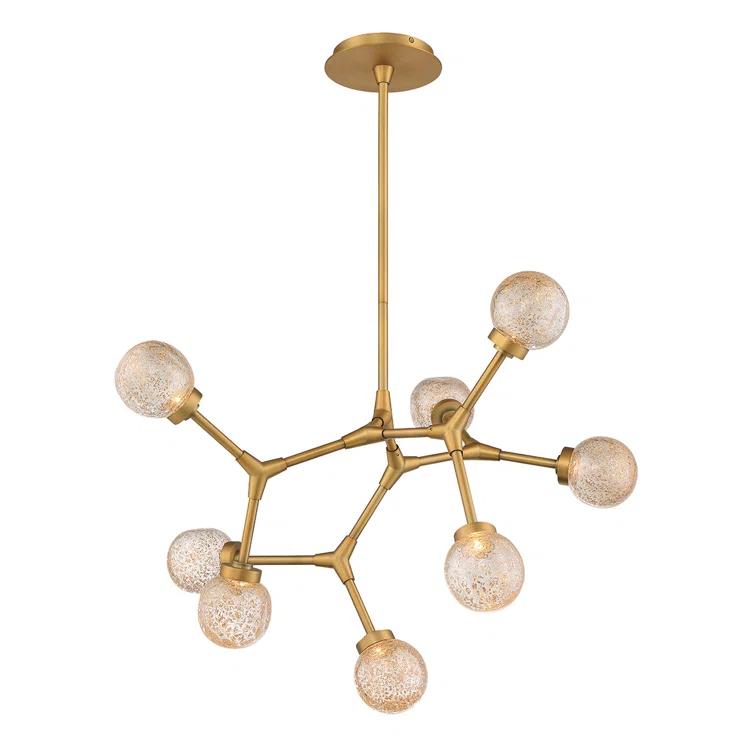Catalyst 8 - Light Dimmable LED Sputnik Modern Linear Chandelier