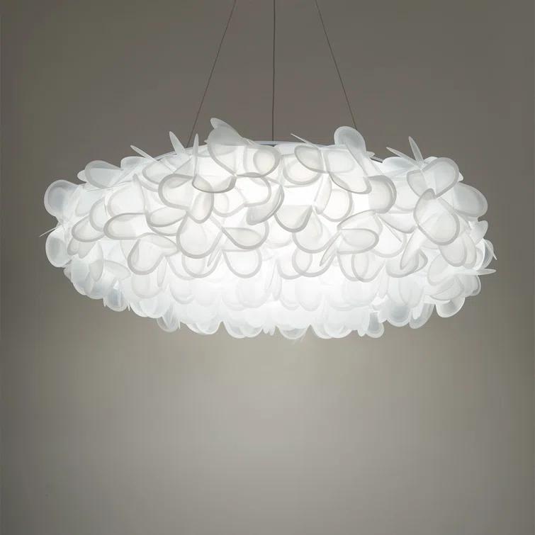 Fluffy 1 - Light Brushed Nickel LED Unique/Statement Pendant