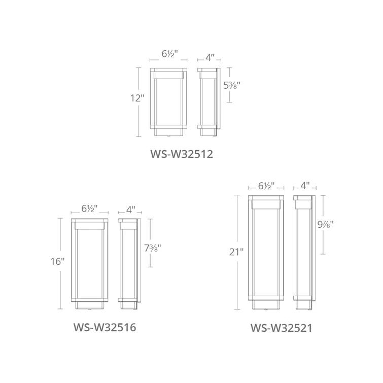 Modern Forms Vitrine Aluminum LED Wall Light