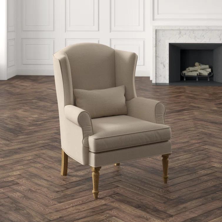 Zentique Upholstered Wingback Chair
