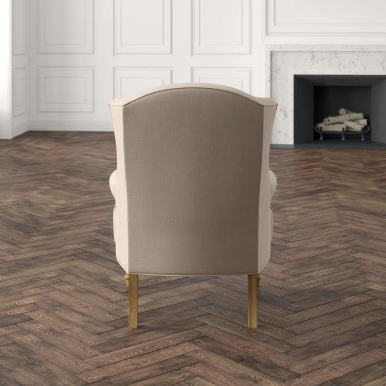 Zentique Upholstered Wingback Chair