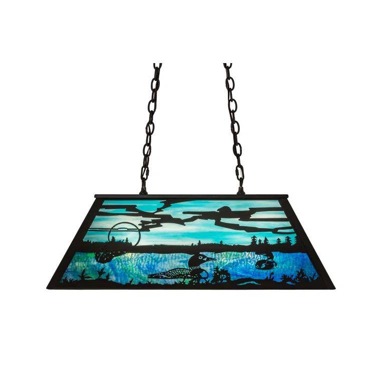 Rustic Lodge 6 - Light Bronze Pool Table Lights Pendant