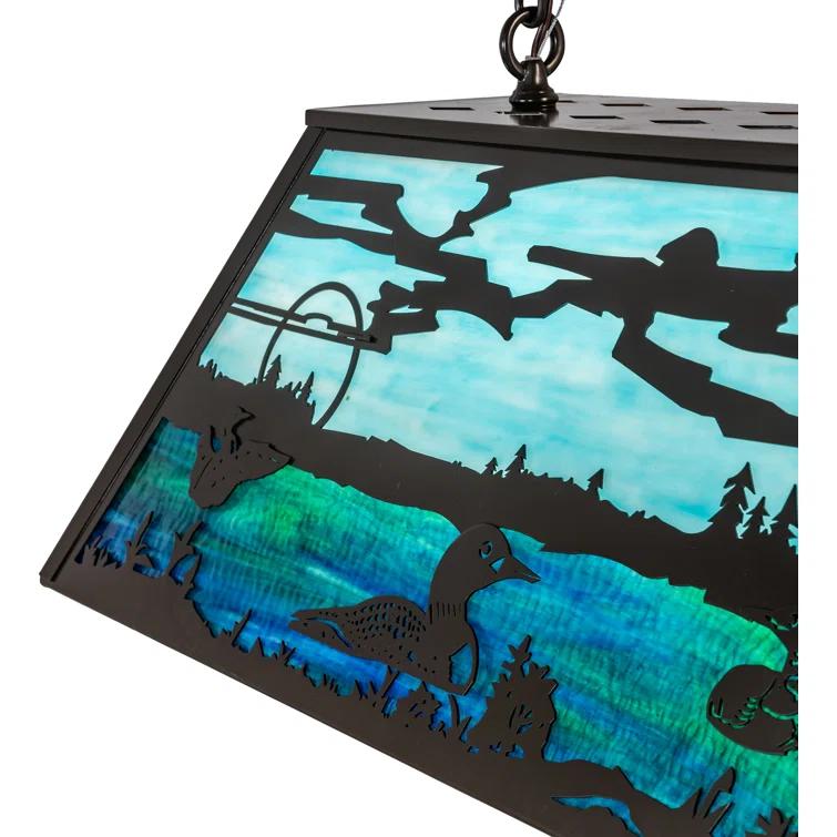 Rustic Lodge 6 - Light Bronze Pool Table Lights Pendant