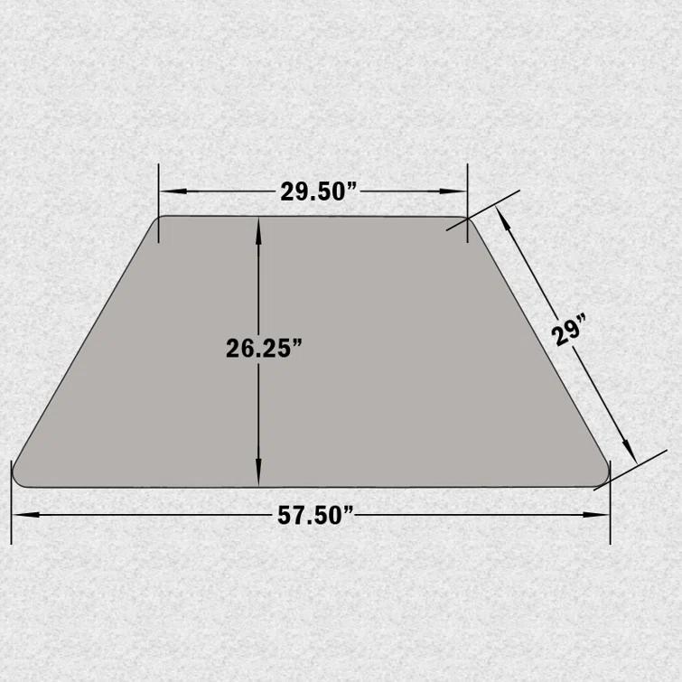 Goddard Trapezoid Thermal Laminate Activity Table with Height Adjustable Legs