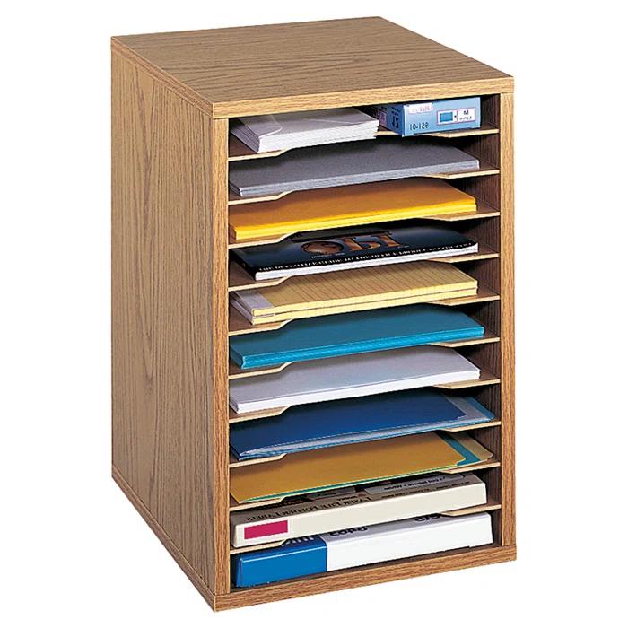 Literature Desktop Organizer With 11 Compartments