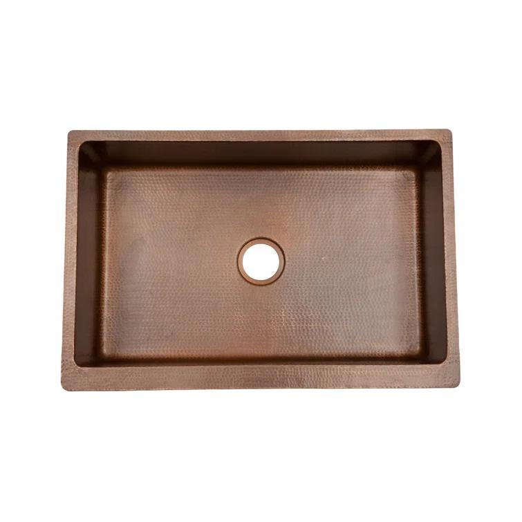 Premier Copper Products 33'' L Kitchen Sink KASB33229