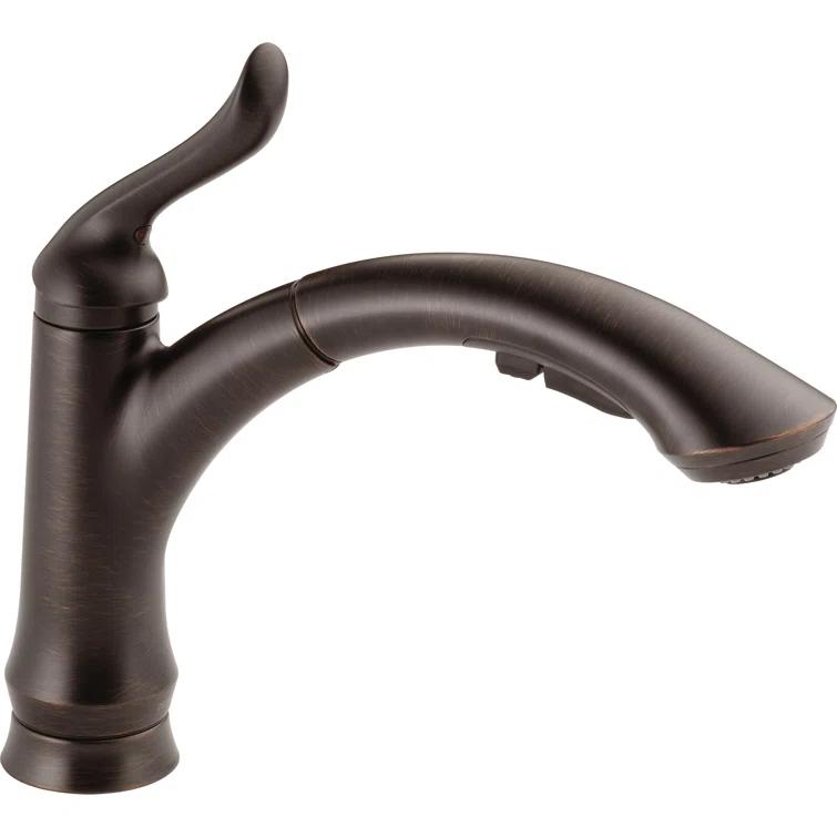 Linden Pull Out Sprayer Kitchen Sink Faucet, Single Handle Kitchen Faucet