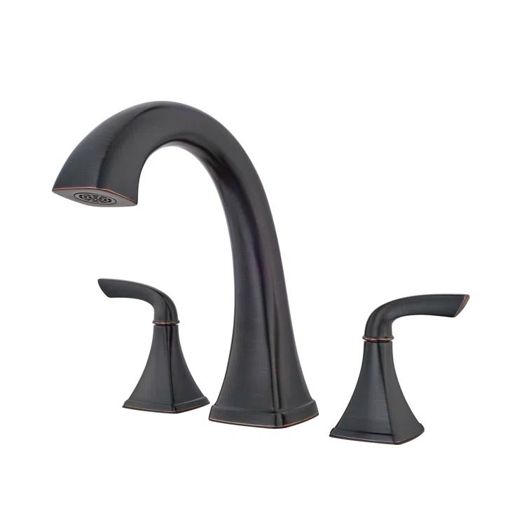 Bronson Double Handle Deck Mounted Roman Tub Faucet Trim