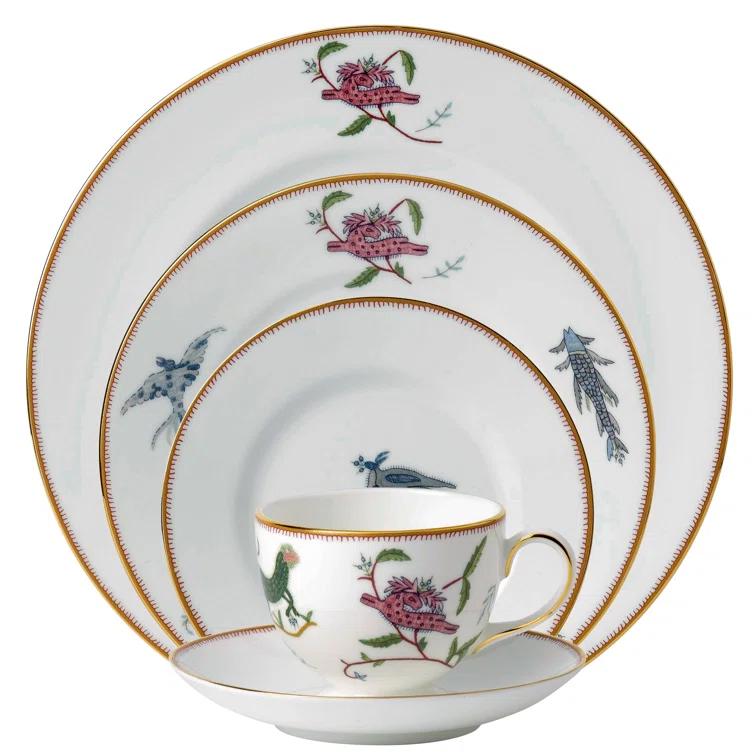 Wedgwood Kit Kemp Mythical Creatures 5 Piece Bone China Place Setting Set, Service for 1 | Wayfair